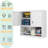 Steel Kitchen Pantry Cabinet With Lock And Open Shelf - 120LB Capacity Adjustable Metal Storage Cabinet,Wall-Mounted Organizer-953896077