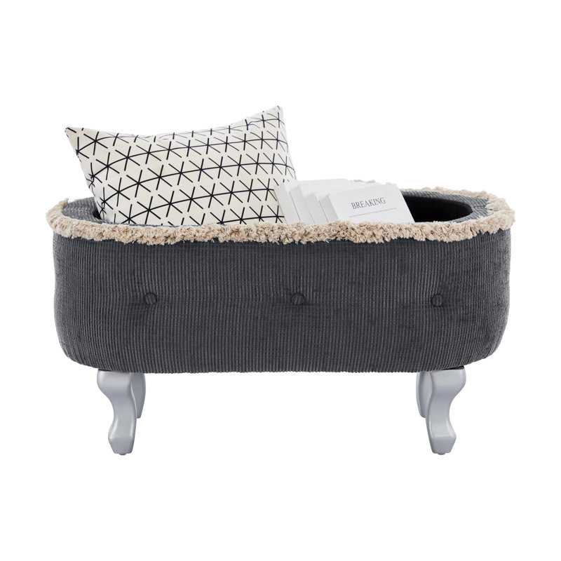 Bancs de rangement, banc de bout de lit avec capitonnage à boutons, repose-pieds de rangement rembourré en tissu, banc de fenêtre avec frange, banc d'armoire à chaussures, banc de pied de lit