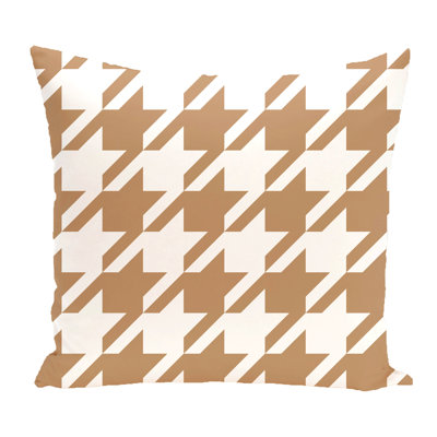 Houndstooth Shape Pillow Cover & Insert