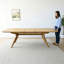 Ensemble de salle à manger extensible 7 pièces 78 "à 96" avec 6 chaises en lin-759374928