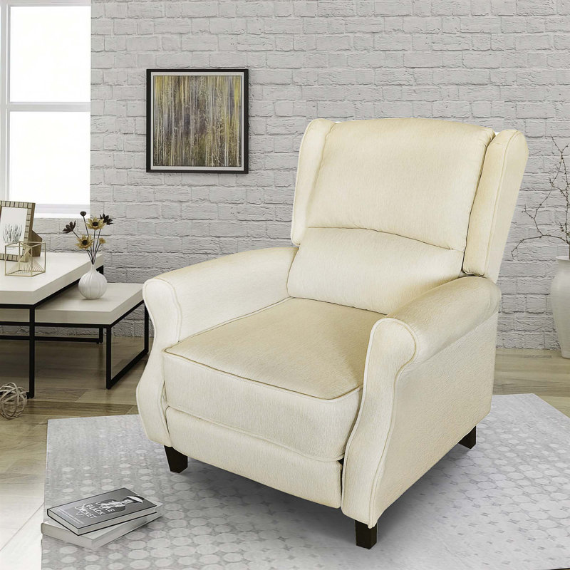 Fauteuil inclinable Connie, Coton jaune