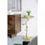 Table contemporaine en or brillant 16,9 x 16,9 x 28 po
