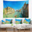 Tapisserie venice en vert grand canal landscape-28494522