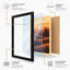 Golden Hour Silhouette Modern - Framed Print-609214643-609214636