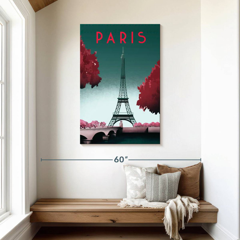 Nicci Visit Paris I, 45" H x 30" W