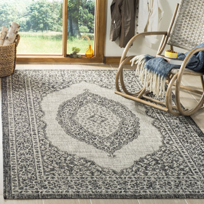 Auburn Light Grey/Black Indoor/Outdoor Rug