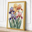 Iris Garden Botanical - Wrapped Canvas-606420658-606420671