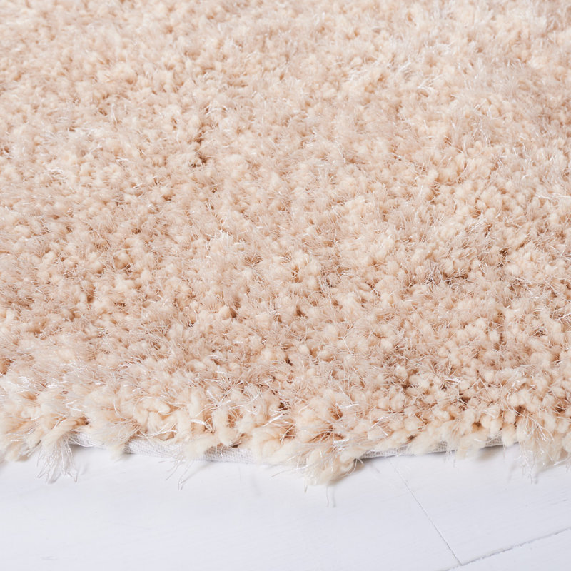 Delane Abstract Handmade Tufted Beige Area Rug, Rectangle 3' x 5'