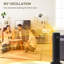 HOMCOM 1200 Watt 5118 BTU Electric Tower Space Heater with Adjustable Thermostat-119626089