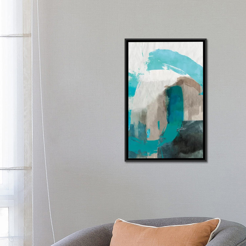 «Sun Dune», impression sur toile, H 26 po x l 18 po x P 1,5 po, Toile avec cadre noir, Pas de tapis