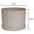 Modern Plastic Indoor/Outdoor Round Planter with Saucer-548381775-537849380