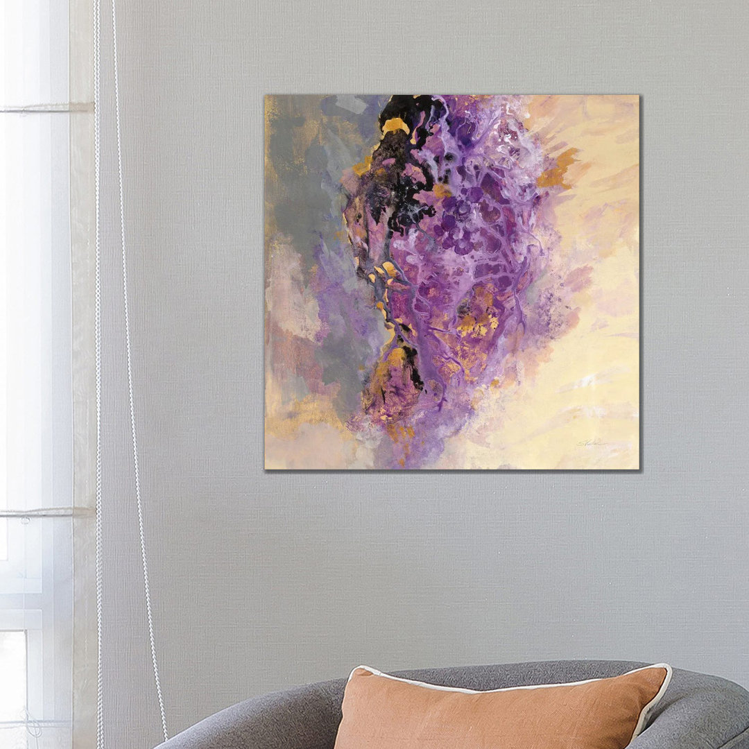 Amethyst von Silvia Vassileva - Galerie-verpackte Leinwand Giclée auf Leinwand