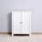 Bathroom Floor Storage Cabinet With Double Door Adjustable Shelf