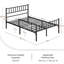 Minimalist Metal Bed Frame with Slatted Headboard-1926513659-1976563632