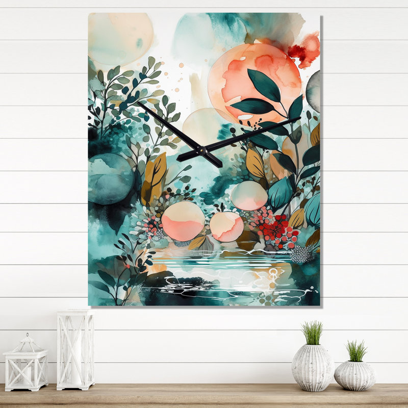 Jannath - Horloge murale Boho, H 32 po x l 16 po x P 1 po