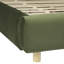 Lit plateforme avec tissu en velours