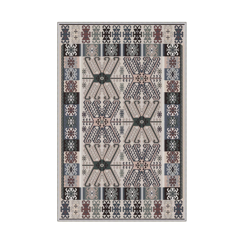 Luxurious Woven Area Rug, 100% Polyester, 23.6 x 39.4 inches | 650 g/m², 0.3 in Pile Height | Antibacterial, Non-Slip PVC Dot Underside, Machine Washable | 3D Digital Printing, Perfect for Living Room & Bedroom Decor