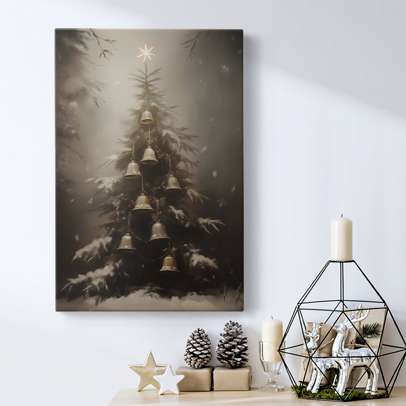 Art des Fêtes de Noël - Toile tendue avec châssis - Série 2-CCGCLXVII, H 60 po x l 40 po