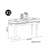 American style flip style makeup table