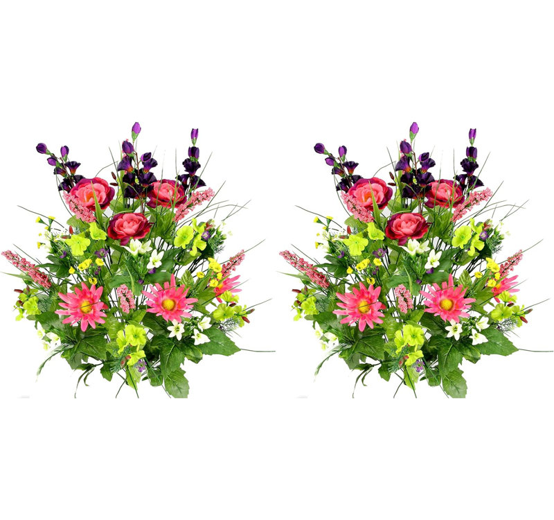 28 " Polyester Arrangement, Pink/Purple
