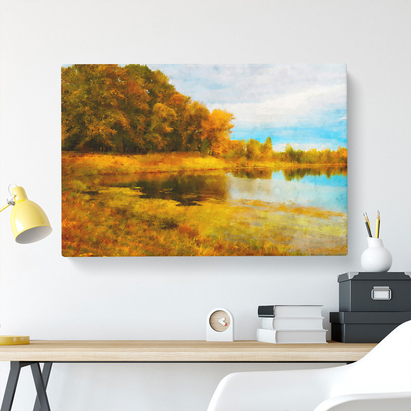 Forest And Lake Vol.3 - Wrapped Canvas, 40cm H x 60cm W x 3cm D