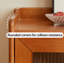 Buffet en bois massif et en verre de style scandinave