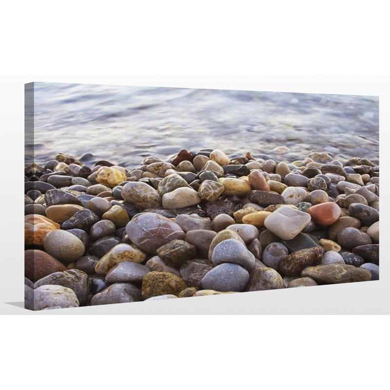 « water pierres », reproduction de photo sur toile tendue, H 36 po x l 60 po x P 1,5 po