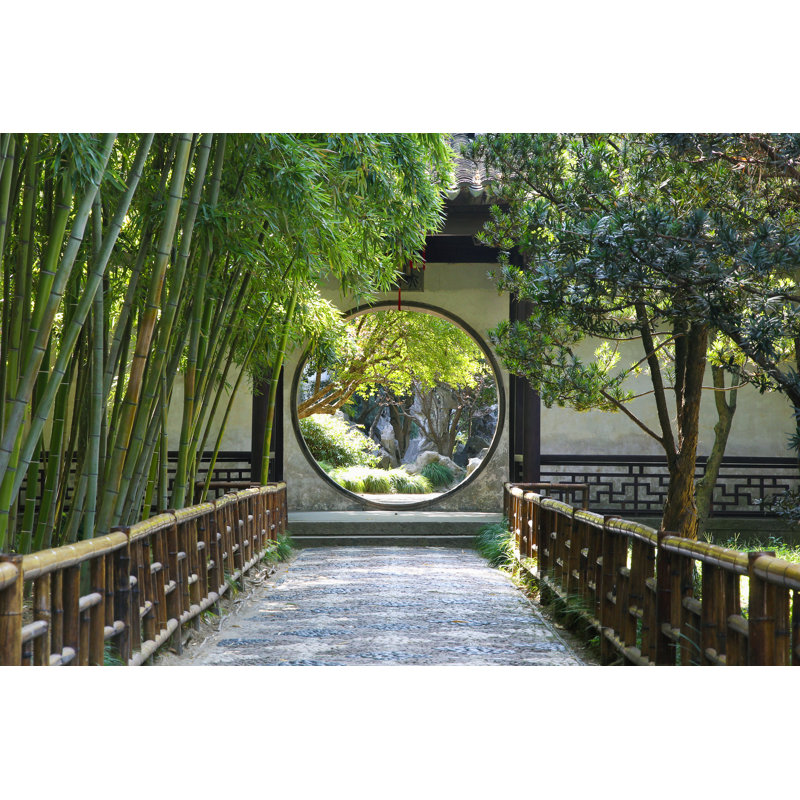 Chinese Garden by Sergii Rudiuk - Wrapped Canvas Print, 61cm H x 91cm W