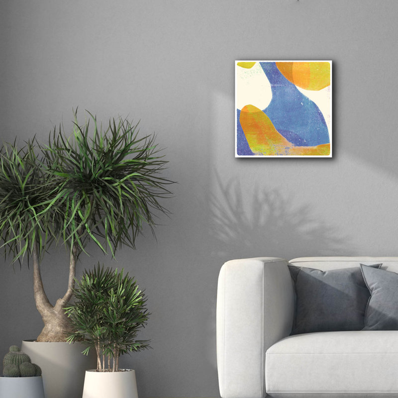 Toile épique Graffiti «Intertwined 5» par Laura Gibson, 18 po x 18 po, H 18 po x l 18 po