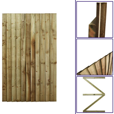 Nat 180 cm H Gate Fencing