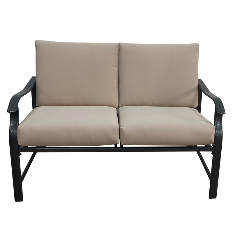 Banc en métal avec coussins Aasen