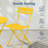 Folding Patio Bistro Set-385481144