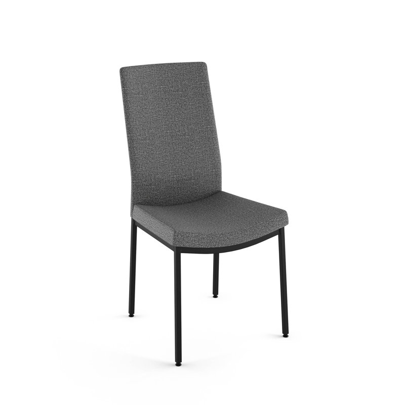 Chaise Gatrell, gris, Noir