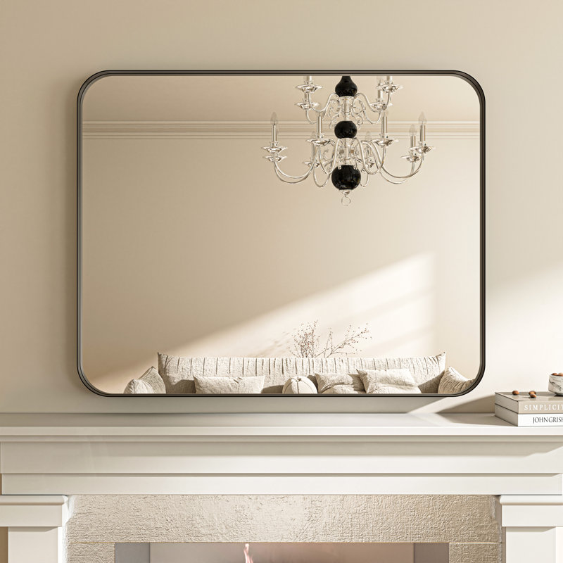 Miroir Nicolaos, Noir, 40 po x 36 po