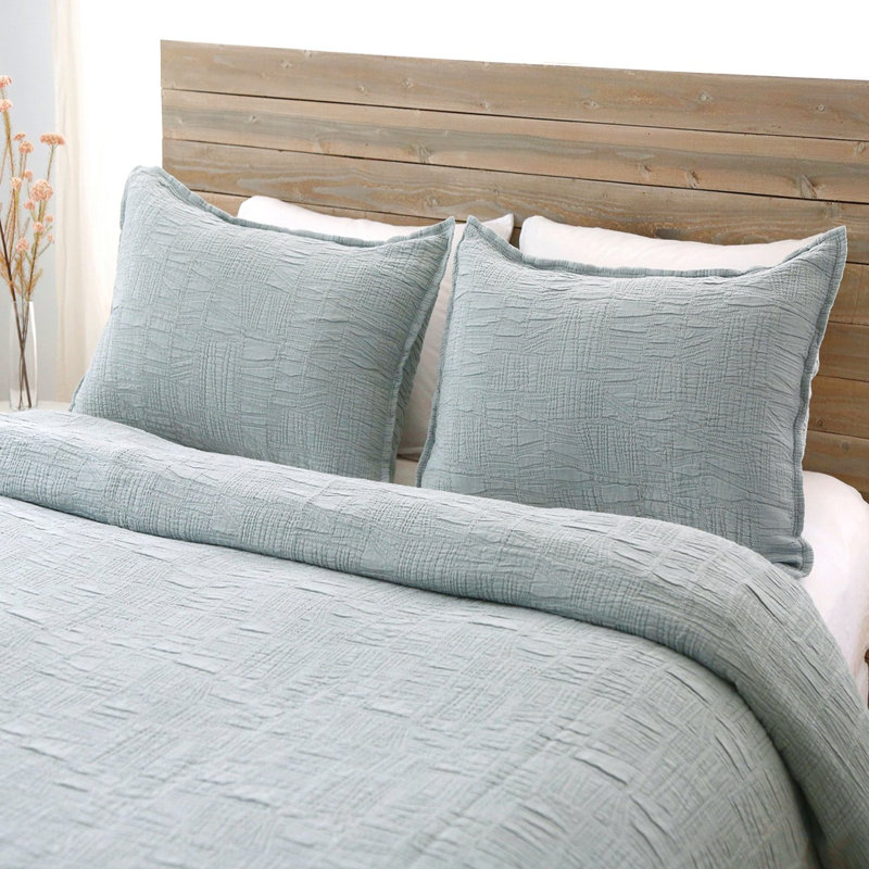 Harbour 100% Cotton Envelope Sham, Sea Glass, Standard