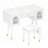 Elegant Vanity Makeup Table & Chair Set-1275040870