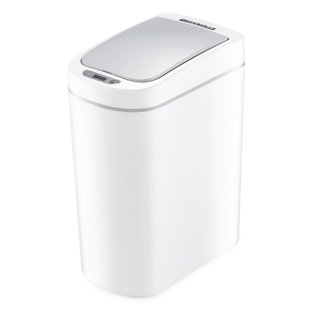 MoNiBloom Kitchen Trash Can 14.5 Gallon Garbage Can Automatic Motion Sensor  Waste Bin Touchless Trash Can with Lid for Home Bathroom Office, Silver 