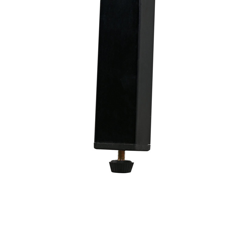 Ensemble de table et chaises d'extérieur en acier de haute qualité U-Style, Noir