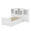 Lit plateforme simple en bois avec armoire et tiroirs-1744647642