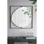 Miroir coquelicot 32 po x 1 po x 32 po en métal doré élégant