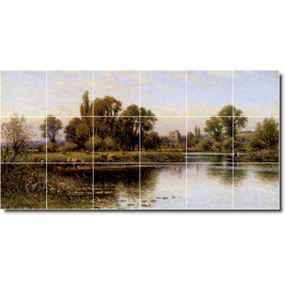 Carreau de céramique décorative 25,5 po x 12,75 po 4,25 po x 4,25 po