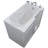 Prairie 45.75 " L x 26 " W Alcove / Tile in and Mounting / Installation Required Soaking Fiberglass Bathtub with Faucet-17694271-17694269