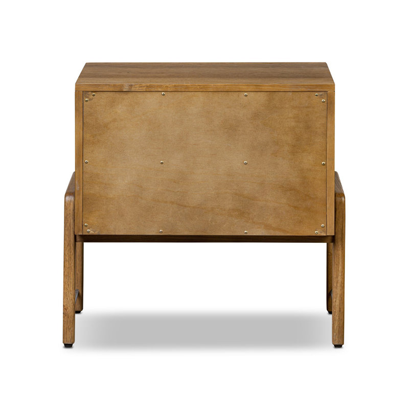 Rosedale Nightstand-Yucca Oak Veneer, Amber Oak
