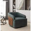 Fauteuil demi-tonneau rotatif en simili cuir Andretta-1428319687