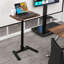Table pliable pour ordinateur portable avec bouchons - roulettes inclinables à 90 °-1708028915