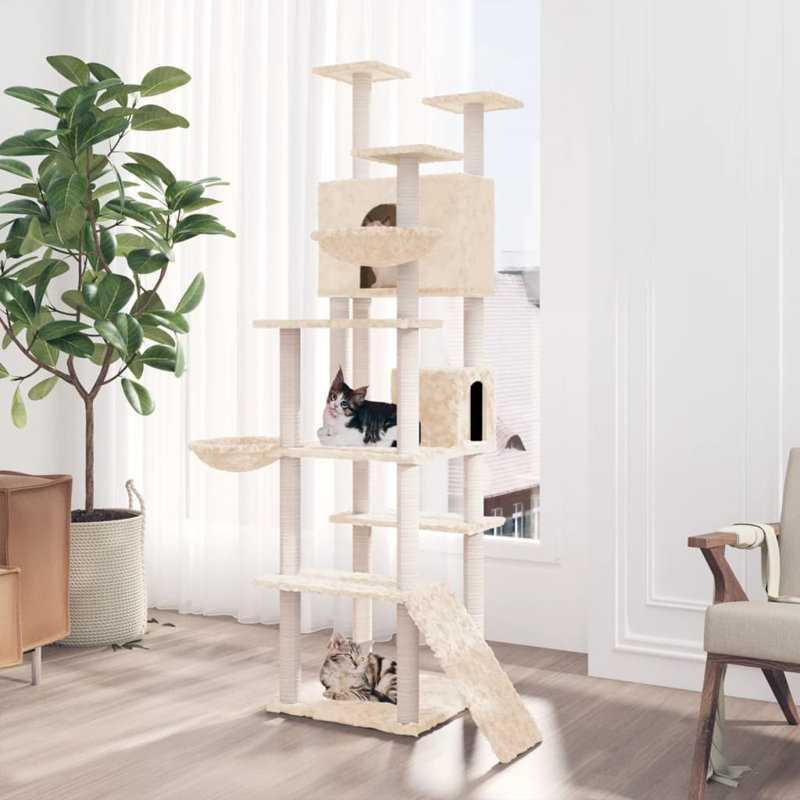 Keller 191cm H Cat Tree, Cream
