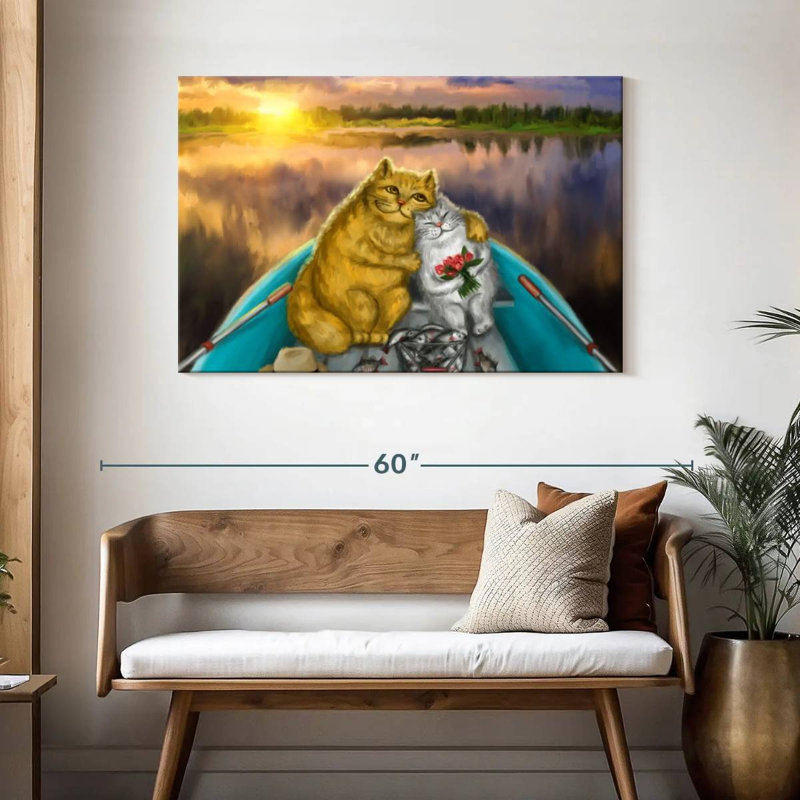 Date de pêche des chats, H 30 po x l 45 po