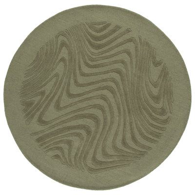Ebony Hand Tufted Wool Solid Color Indoor Rug