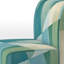 Fauteuil de chambre rembourré moderne Green Green