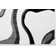 Tapis abstrait noir / argent Linnea